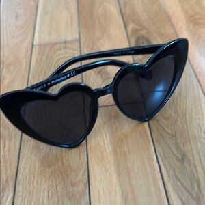 BRAND NEW Heart-Shaped Black Sunglasses